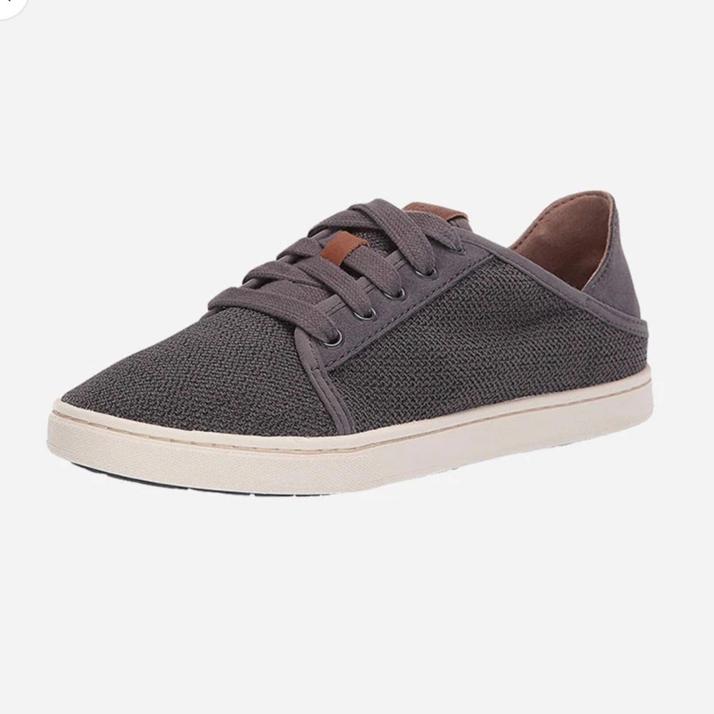 OluKai Pehuea Li Lace Up Gray Mesh Water Sneakers Boating Summer Women’s 7.5